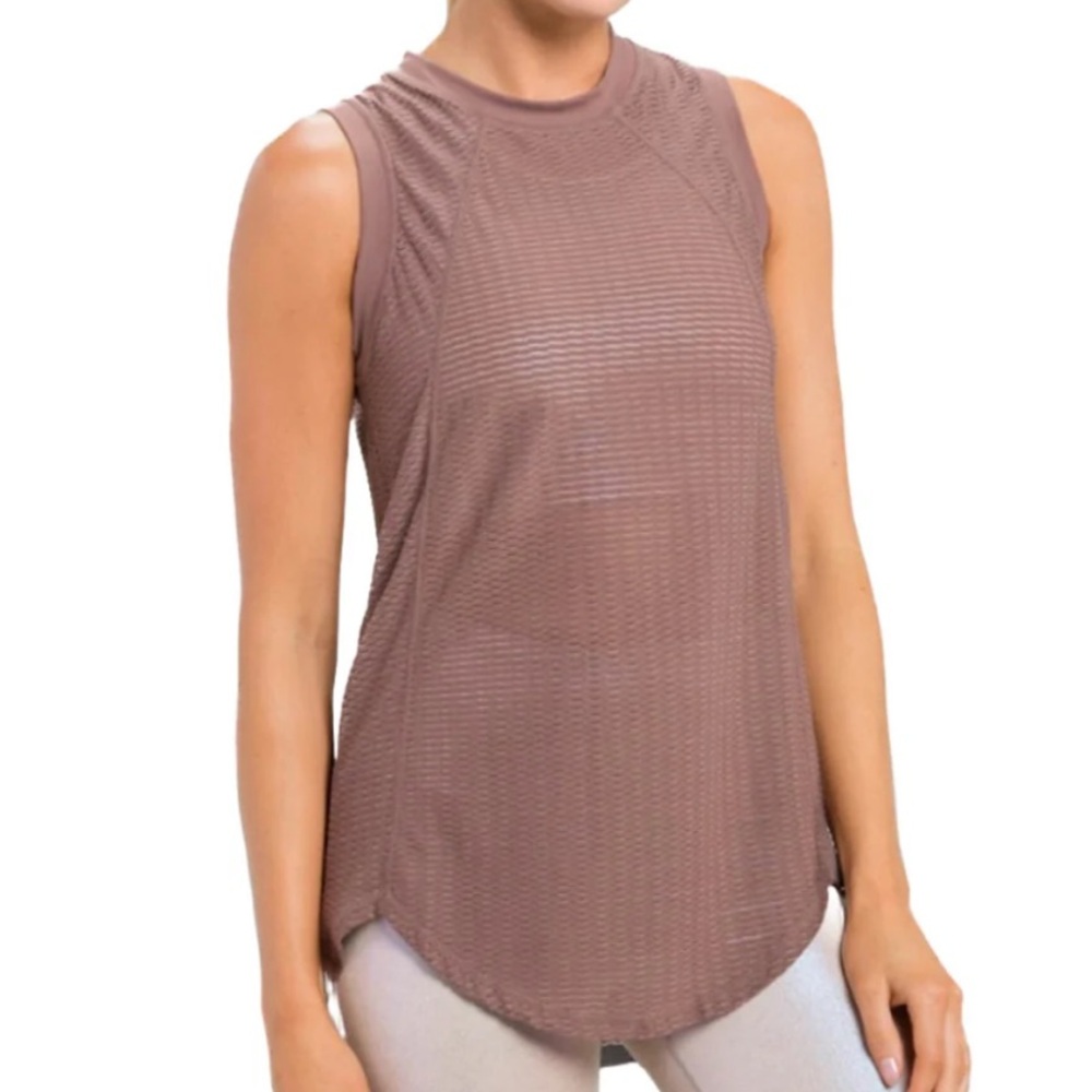 Mono B brown athletic tank 1XL